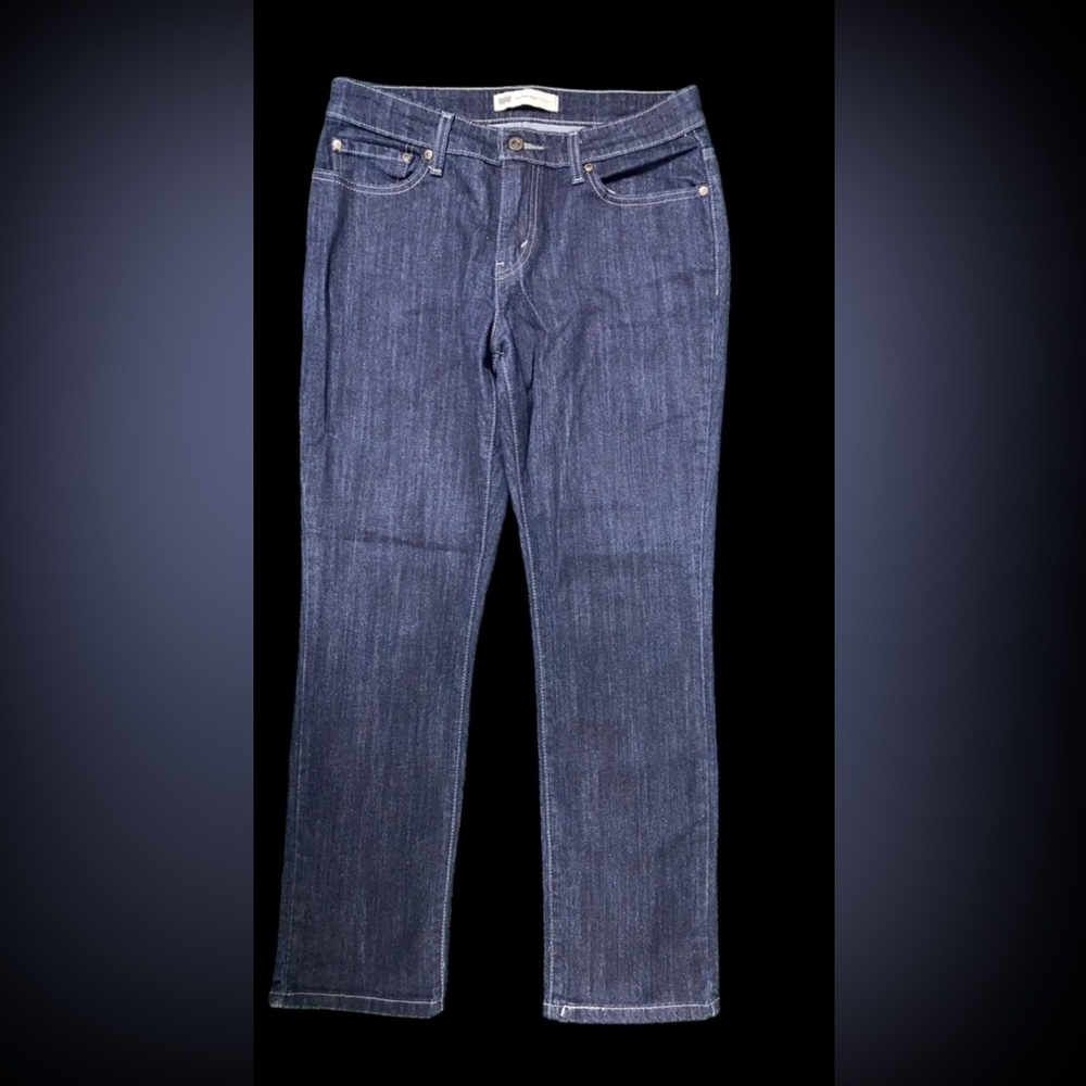 Levi Strauss Mid Rise Skinny Blue Jeans Sz 12M - Picture 3 of 7